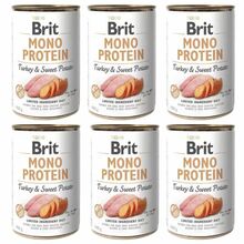 BRIT Monoprotein PAKIET 6x400g Turkey & Sweet Potato mokra karma dla psa