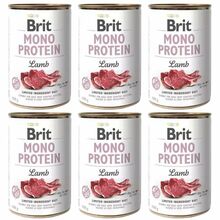 BRIT Monoprotein PAKIET 6x400g Lamb - mokra karma dla psa