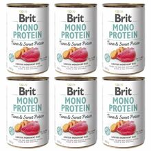 BRIT Monoprotein PAKIET 6x400g Tuna & Sweet Potato - mokra karma dla psa