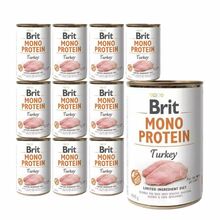 BRIT Monoprotein PAKIET 12x400g Turkey - mokra karma dla psa