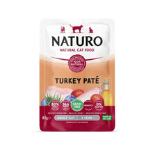 NATURO Adult Grain Free Pate INDYK - mokra karma dla kotów, saszetka 85g