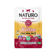 NATURO Kitten Grain Free Pate KURCZAK - mokra karma dla kociąt, saszetka 85g