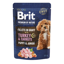 BRIT Premium by Nature Puppy&Junior Turkey - mokra karma dla szczeniąt, saszetka 85g