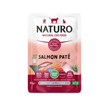 NATURO Adult Grain Free Pate ŁOSOŚ - mokra karma dla kotów, saszetka 85g