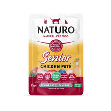 NATURO Senior Grain Free Pate KURCZAK - mokra karma dla kotów seniorów, saszetka 85g