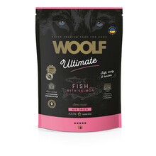 WOOLF Ultimate Dog Adult Fish - półwilgotna karma dla psa z łososiem, 1kg