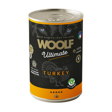 WOOLF Ultimate Dog Turkey - mokra karma dla psa z indykiem, puszka 400g