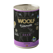 WOOLF Ultimate Dog Deer - mokra karma dla psa z jeleniną, puszka 400g