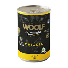 WOOLF Ultimate Dog Chicken - mokra karma dla psa z kurczakiem, puszka 400g