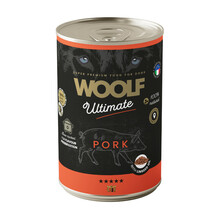 WOOLF Ultimate Dog Pork - mokra karma dla psa z wieprzowiną, puszka 400g