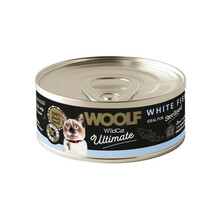 WOOLF Ultimate White Fish For Adult Sterilised Cats - mokra karma dla kotów sterilizowanych z białą rybą, puszka 85g