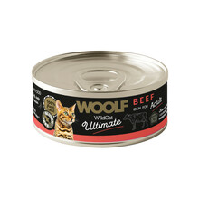 WOOLF Ultimate Beef For Adult Cats - mokra karma dla kotów z wołowiną, puszka 85g