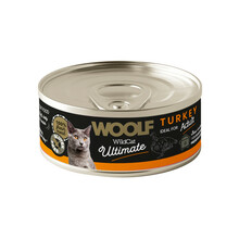 WOOLF Ultimate Turkey For Adult Cats - mokra karma dla kotów z indykiem, puszka 85g