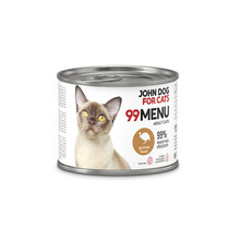 JOHN DOG FOR CATS 99MENU Perliczka - mokra karma dla kotów w puszcze