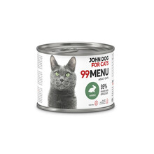 JOHN DOG FOR CATS 99MENU Królik - mokra karma dla kotów w puszcze