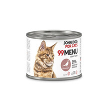 JOHN DOG FOR CATS 99MENU Bażant - mokra karma dla kotów w puszcze