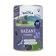 BALTICA Bażant z sarniną - Mokra karma dla psa, 400g