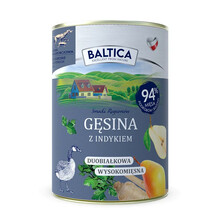 BALTICA Gęsina z indykiem - Mokra karma dla psa, 400g