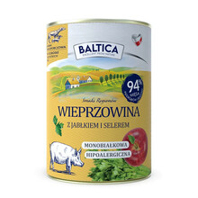 BALTICA Wieprzowina z jabłkiem - Monoproteinowa mokra karma dla psa, 400g