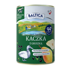 BALTICA Kaczka z gruszką - Monoproteinowa, mokra karma dla psa, 400g