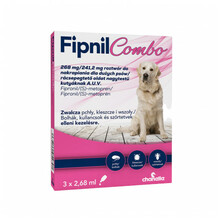 Fipnil Combo L - preparat na pchły i kleszcze dla dużych psów(20-40kg) spot-on, 3 pipetki