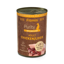 FITMIN DOG PURITY chicken with liver - mokra karma dla psa 400g