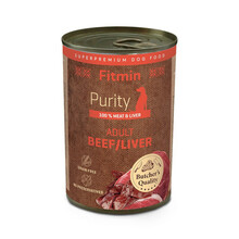 FITMIN DOG PURITY beef with liver - mokra karma dla psa 400g