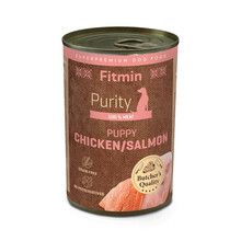 FITMIN DOG PURITY PUPPY chicken with salmon - mokra karma dla szczeniąt 400g