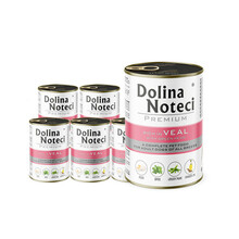 Dolina Noteci Premium bogata w cielęcinę z zielonym groszkiem PAKIET 12x400g - Mokra karma dla psa