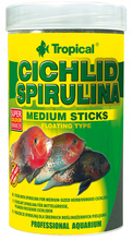 TROPICAL CICHLID SPIRULINA MEDIUM STICKS - roślinny pokarm dla średnich pielęgnic