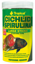 TROPICAL CICHLID SPIRULINA LARGE STICKS - roślinny pokarm dla dużych pielęgnic